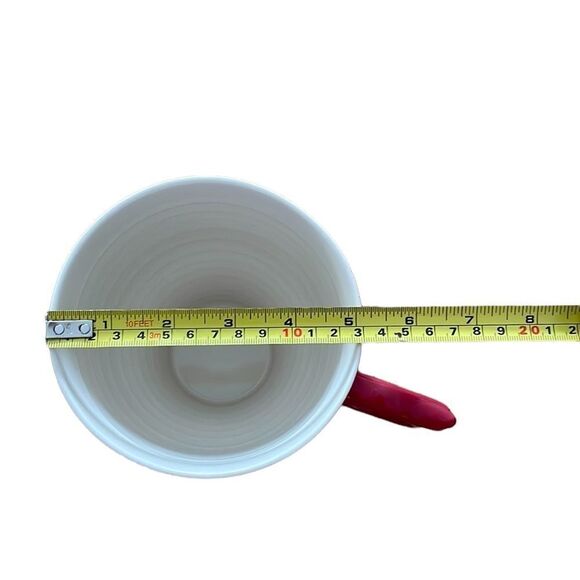 Anthropologie Cat & Cherry Blossom Flower Large Oversized Mug - Set Of 2 - Picture 6 of 7